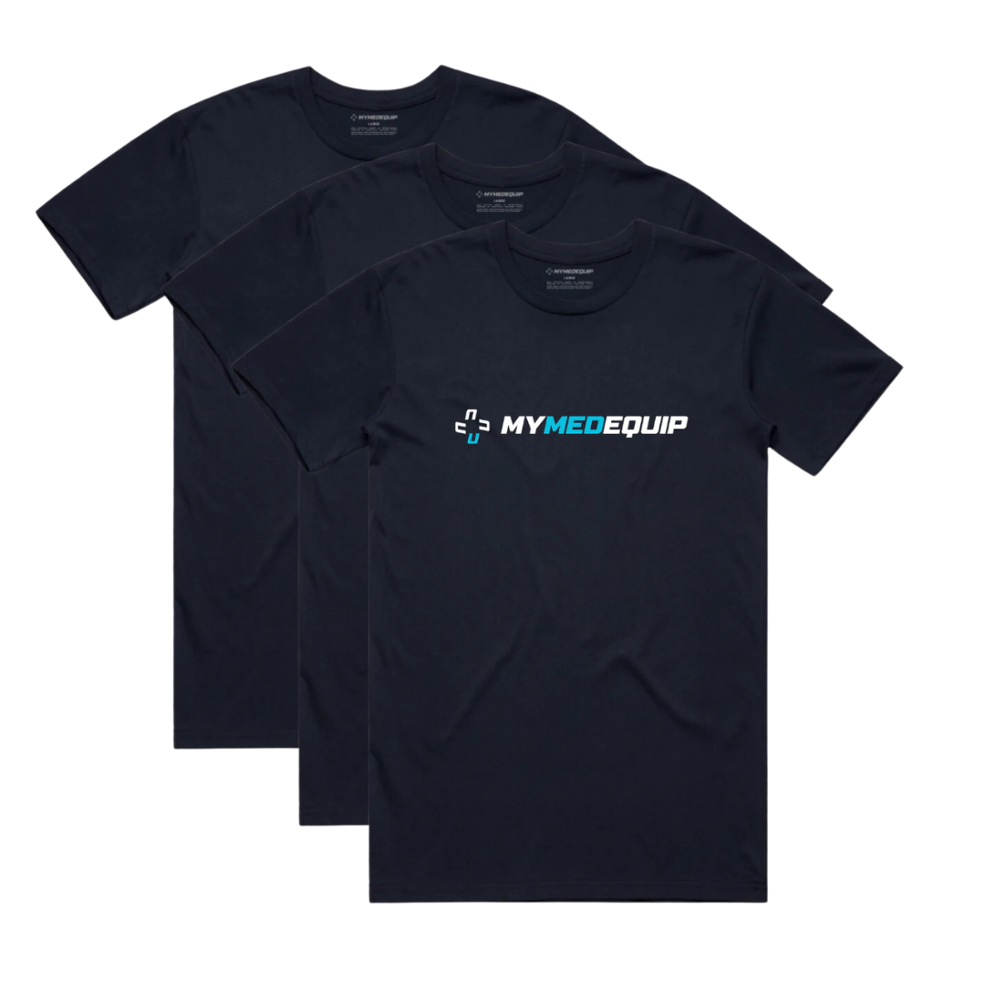 MyMedEquip Logo 100% Cotton Undergear Tee - 3 Pack