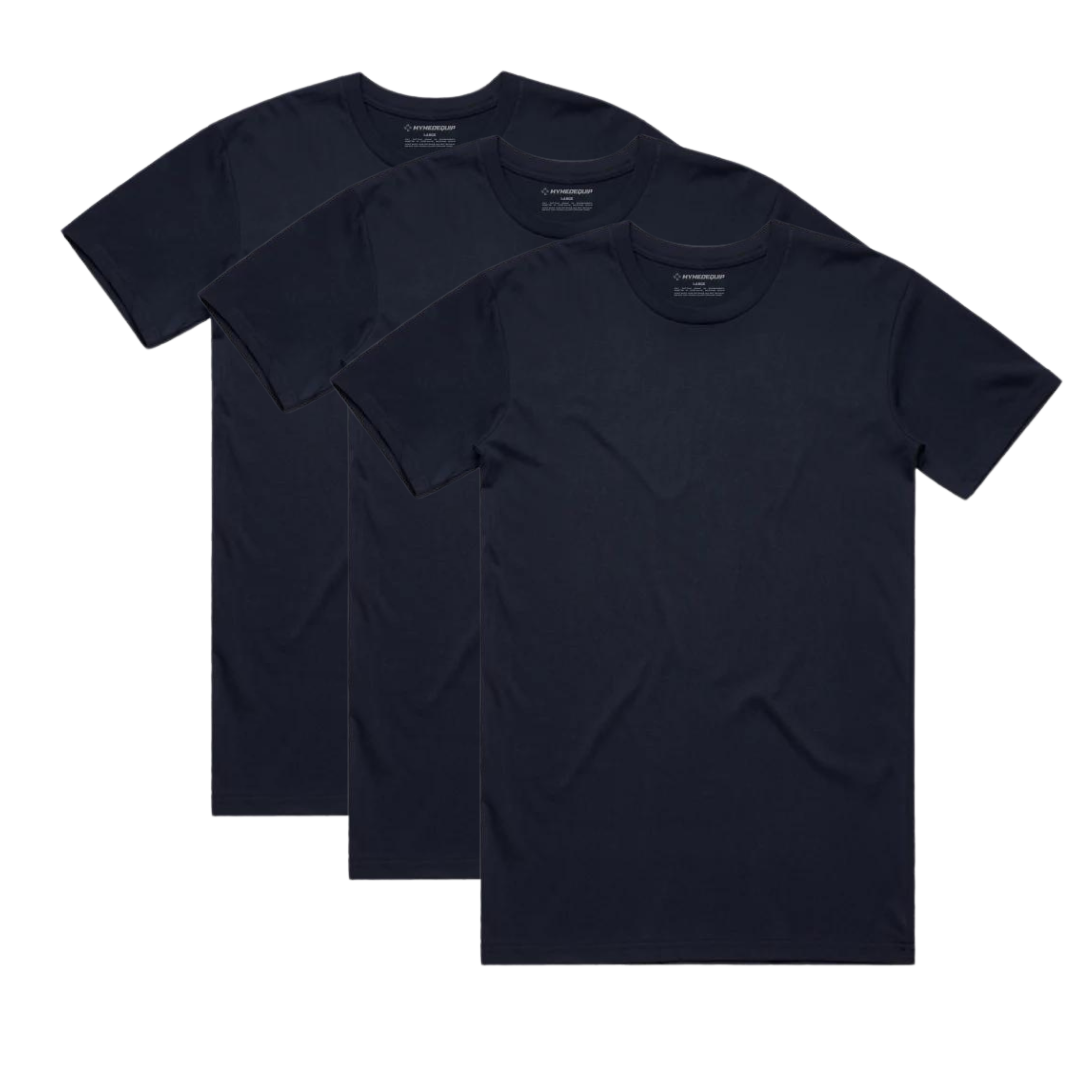 MyMedEquip Blank 100% Cotton Undergear Tee - 3 Pack