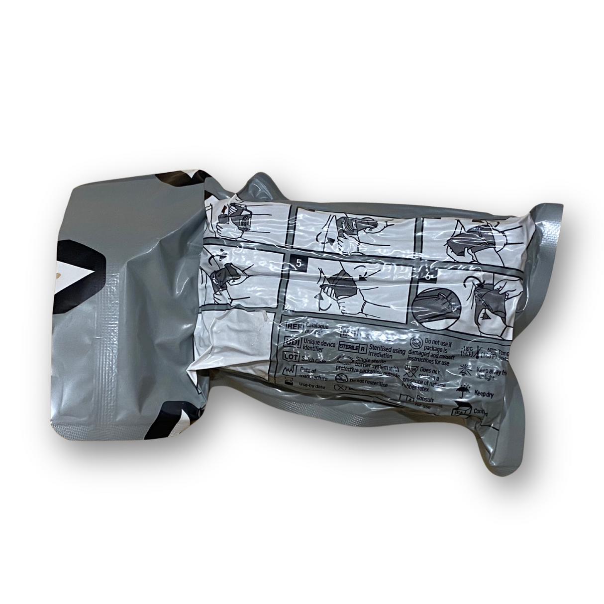 4" Israeli Bandage Rear Instructions