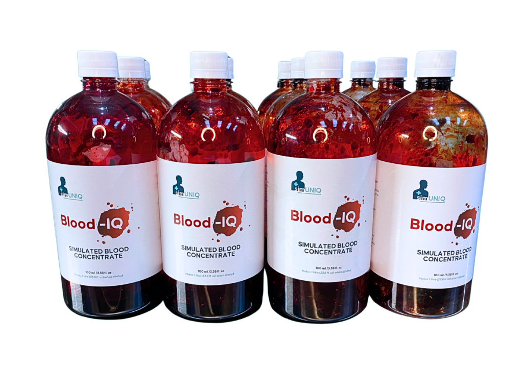 Blood-IQ Simulated Blood Concentrate – Realistic Training Blood for Trauma & Bleeding Control Simulation