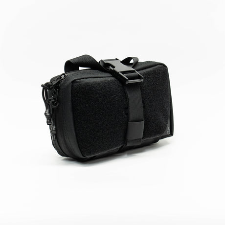 Operator IFAK Pouch In Black Diagonal Left White Background