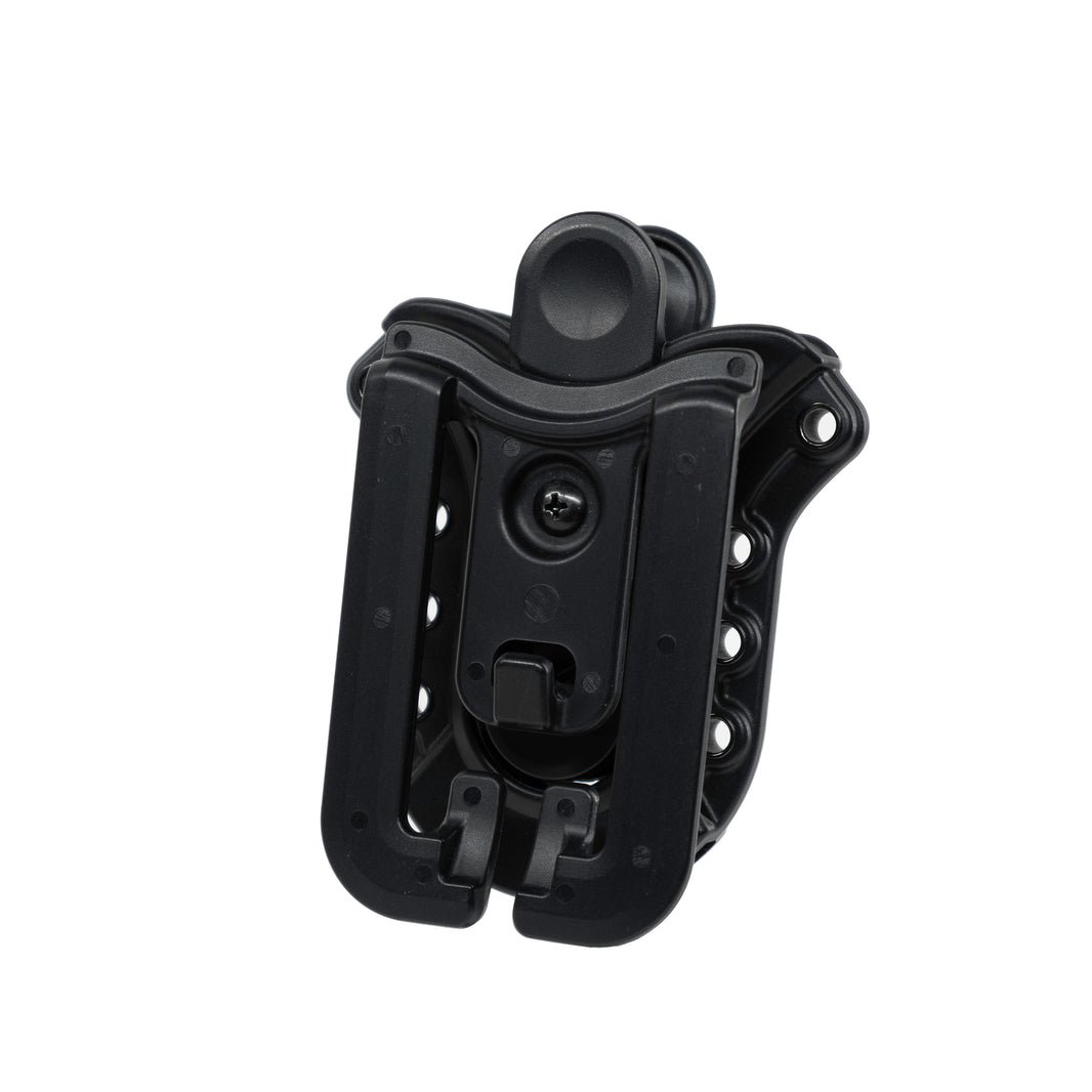 XShear Tactical Holster shown mounted on tactical MOLLE vest