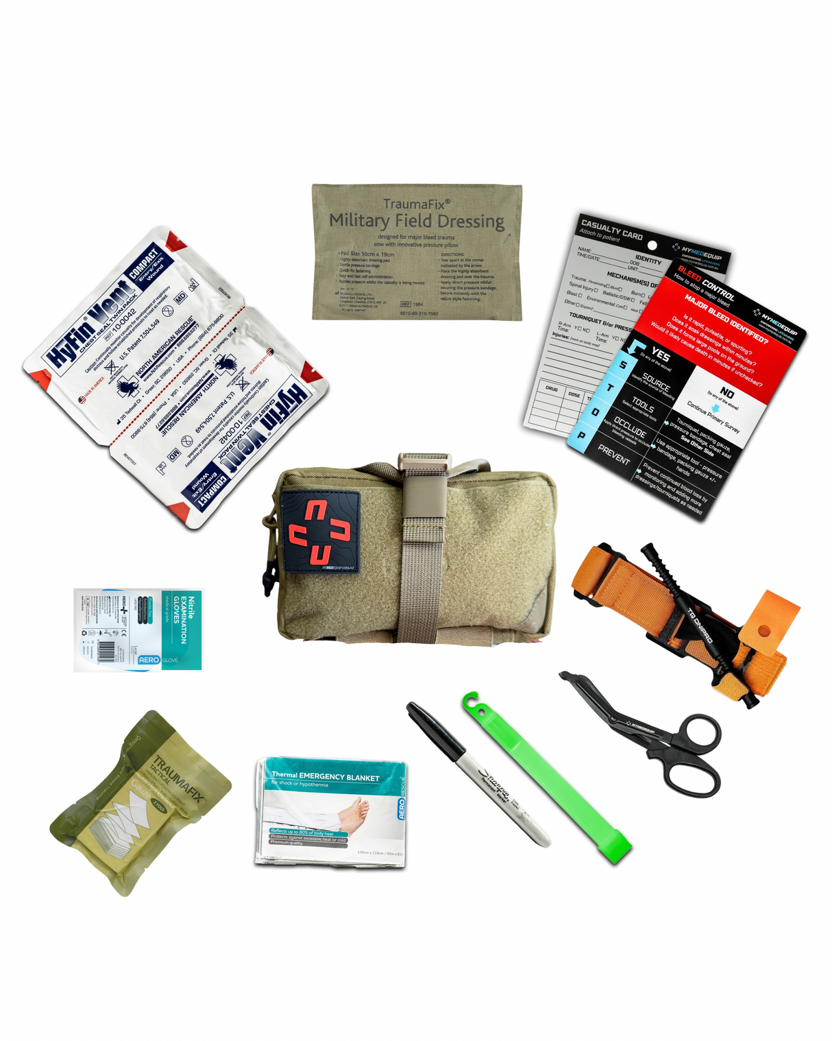 TraumaFix IFAK pouch carried for rapid emergency access
