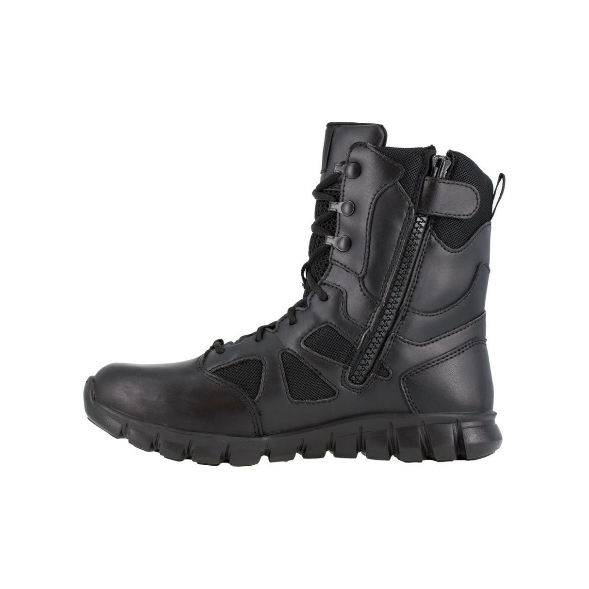 Reebok - Sublite Cushion Men's 8" Tactical Boot with Side Zipper - Black