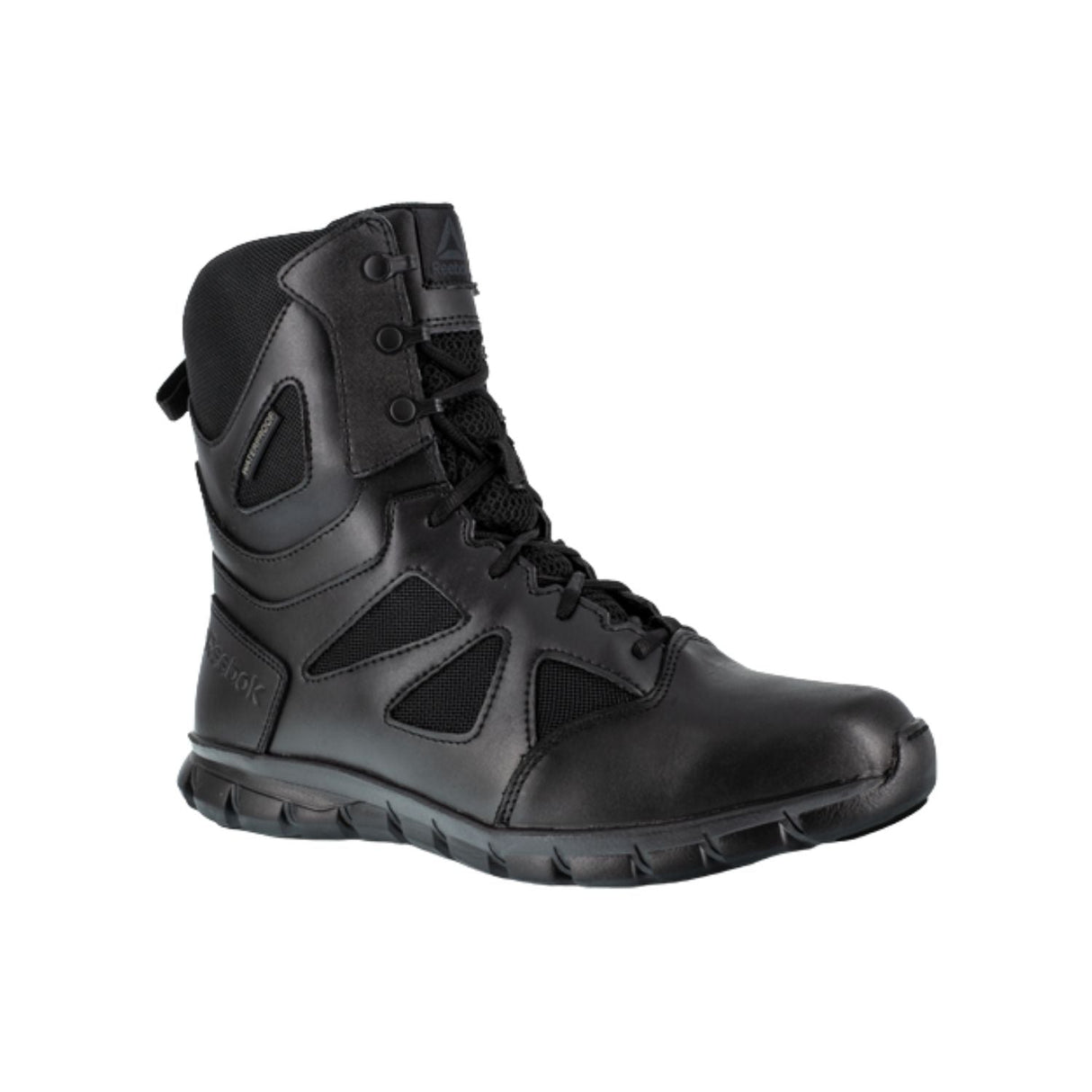 Reebok - Sublite Cushion Women's 8" Tactical Waterproof Boot with Side Zipper - Black
