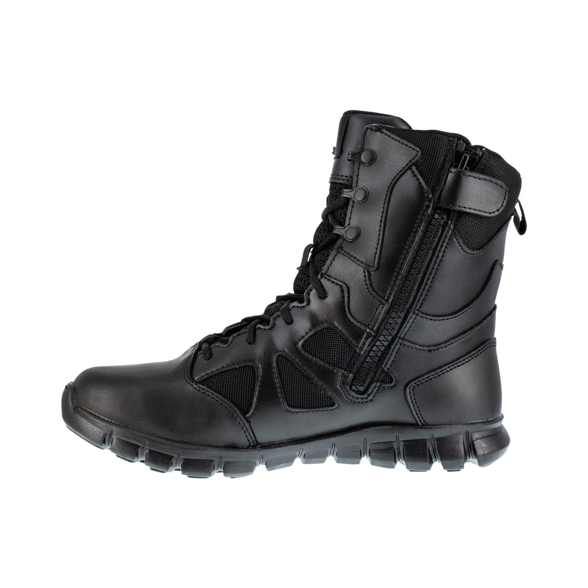 Reebok - Sublite Cushion Women's 8" Tactical Waterproof Boot with Side Zipper - Black