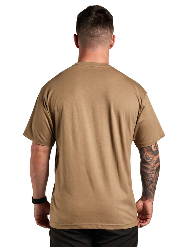 MyMedEquip Logo 100% Cotton Loose Fit Undergear Tee - Tan