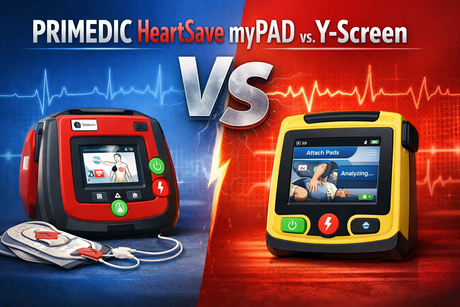 Best AED for Australian Workplaces: PRIMEDIC HeartSave myPAD vs Y-Screen