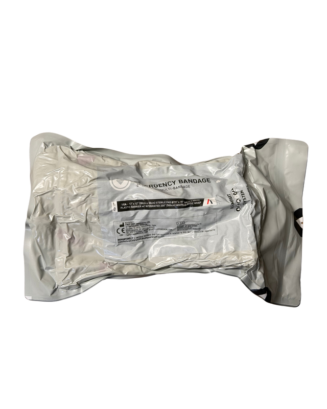 FIRSTCARE FCP-09T Military Tactical Multi Trauma Bandage 30 x 30cm in green packaging