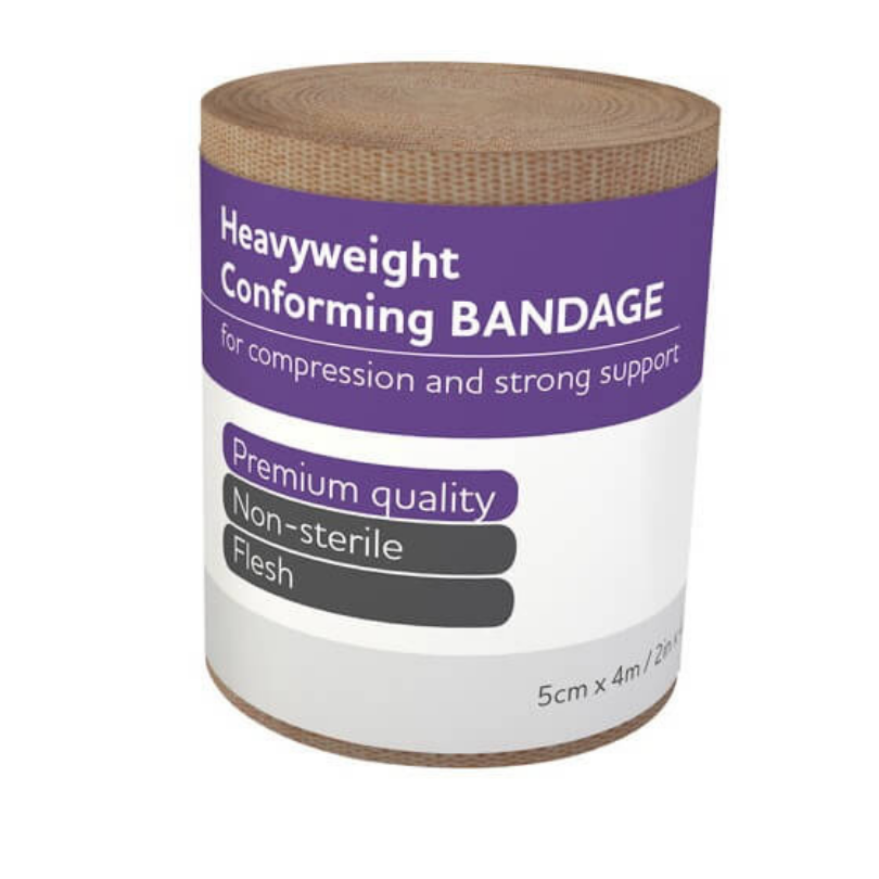 AEROFORM Heavyweight Conforming Bandage 5cm x 4M Wrap - 12 units