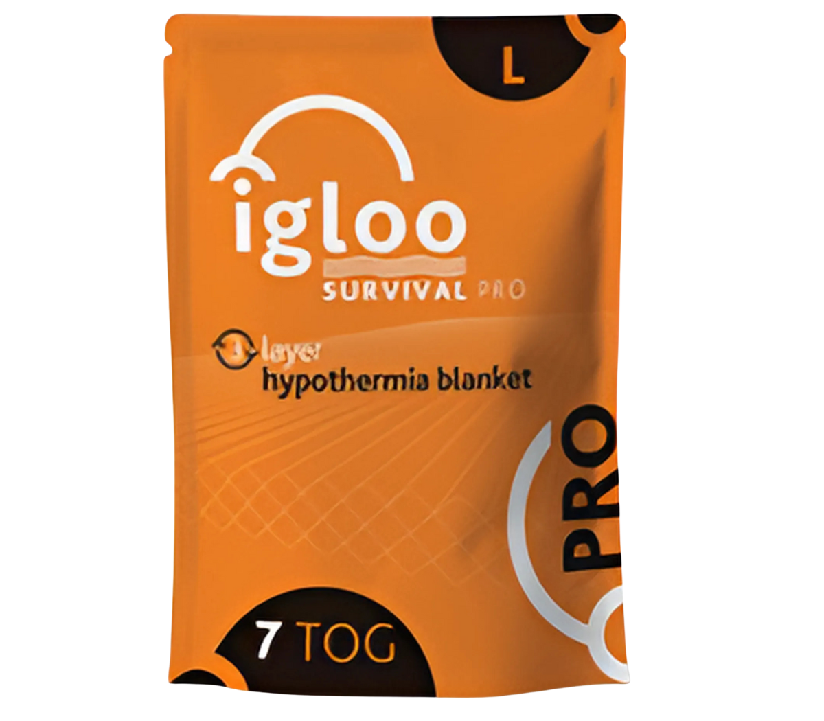 IGLOO PRO 3-LAYER HYPOTHERMIA BLANKET LARGE | Emergency Orange  2.3m x 1.8m  7 TOG