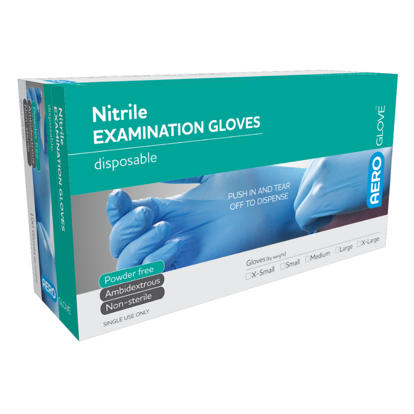 AEROGLOVE Nitrile Powder-Free Gloves Box