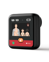 PRIMEDIC HeartSave myPAD AED Trainer with screen showing training prompts