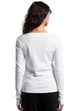 MyMedEquip Women's LS Slim-fit 100% Organic Cotton UnderScrubs Tee