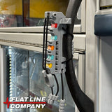 MedicMate syringe organiser attached to an IV pole