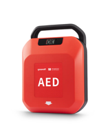 PRIMEDIC HeartSave Y-Screen AED rescue interface with on-screen guidance