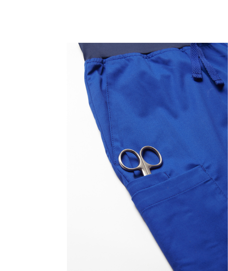 Mens Riley Stretch Scrub Slim Leg Jogger Scrub Pant - Electric Blue