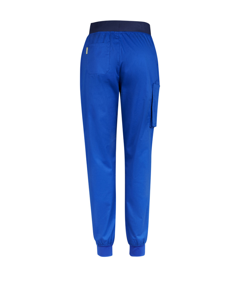 Womens Riley Slim Leg Jogger Scrub Pant - Electric Blue