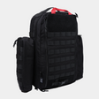 CAT-01 Trauma Bag angled view showing MOLLE attachment points and reflective accents
