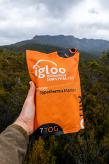 IGLOO PRO 3-LAYER HYPOTHERMIA BLANKET LARGE | Emergency Orange  2.3m x 1.8m  7 TOG