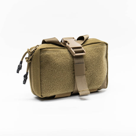 Operator IFAK Pouch In Tan Diagonal Left White Background