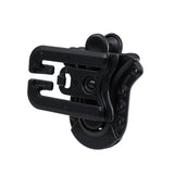 Close-up of XShear Tactical Holster retention and MOLLE attachment