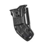 XShear Holster for 6" Mini Trauma Shears in black moulded ABS, front view