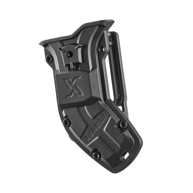 XShear Holster for 6" Mini Trauma Shears in black moulded ABS, front view