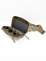 Medical Fanny Pack open showing Tegris insert and elastic tool loops