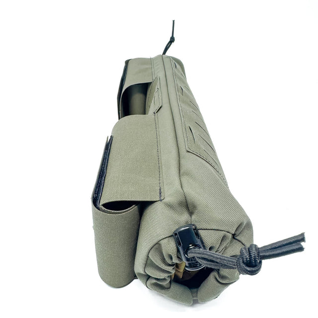 EVAC Sleeve rear laser-cut MOLLE back panel detail