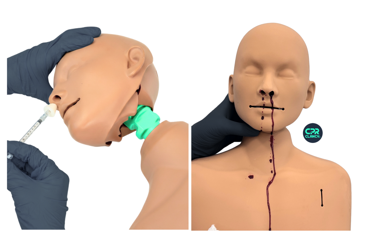 CPR Clancy — Interactive CPR & First-Aid Training Manikin with Patented Head-Turn Mechanism