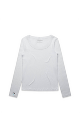 MyMedEquip Women's LS Slim-fit 100% Organic Cotton UnderScrubs Tee