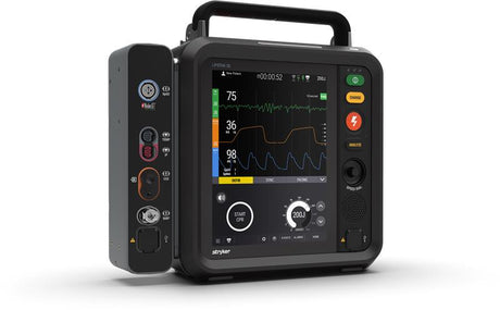 LIFEPAK 15 monitor/defibrillator front view with colour display and control panel