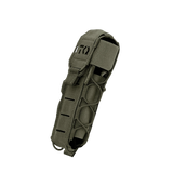 DNIPRO tourniquet pouch in olive shown for colour reference alongside black model