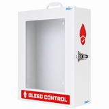 Public Access Bleed Control Cabinet — Wall-Mounted Metal Cabinet with Perspex Front