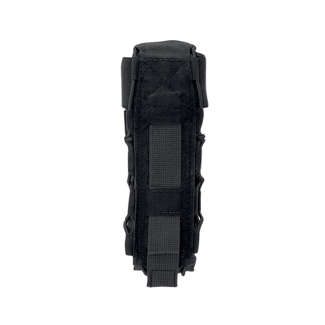 Black tactical pouch on a transparent background