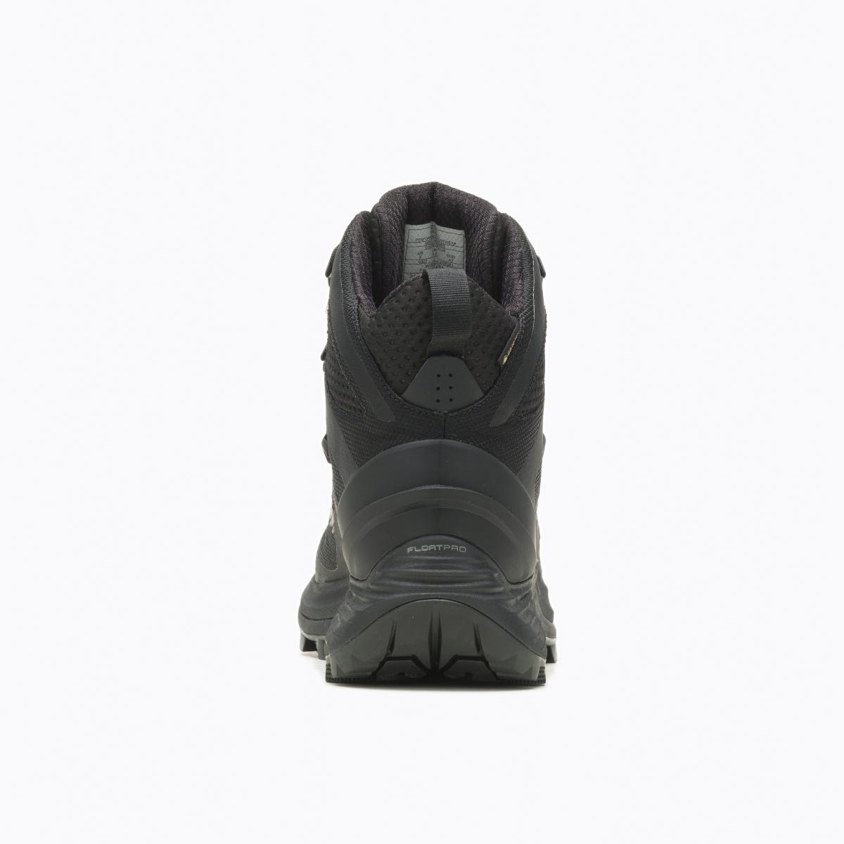 Black boot on a white background