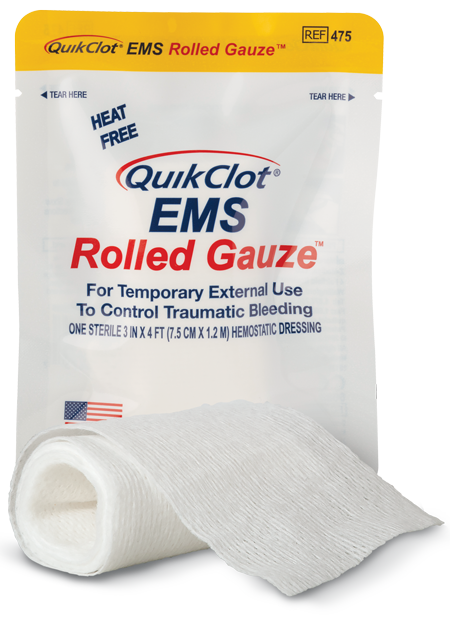 QuikClot® EMS Rolled Gauze