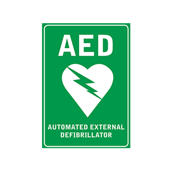 AED Poly Wall Sign