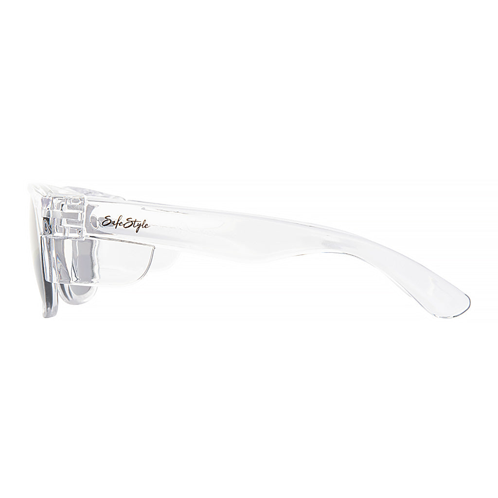 SAFESTYLE 'CLASSICS' CLEAR FRAME / POLARISED UV400 LENS