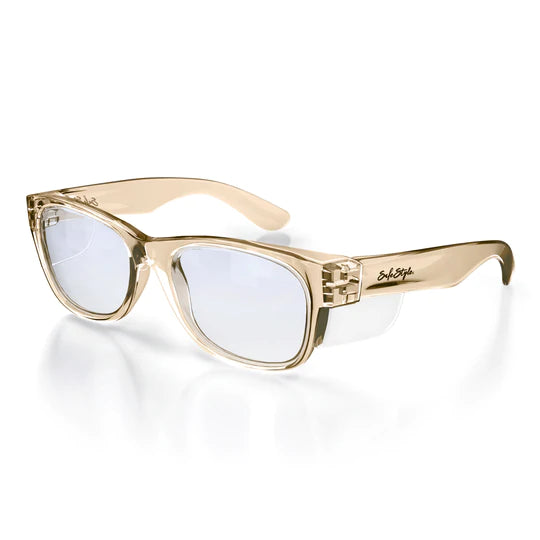 SAFESTYLE 'CLASSICS' CHAMPAGNE FRAME / BLUE LIGHT BLOCKING UV400 LENS