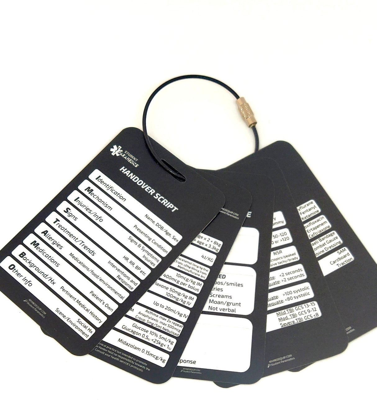 Paramedic Clinical Reference Cards