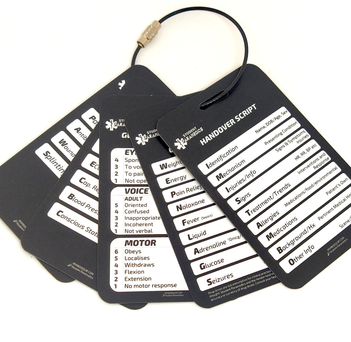 Paramedic Clinical Reference Cards